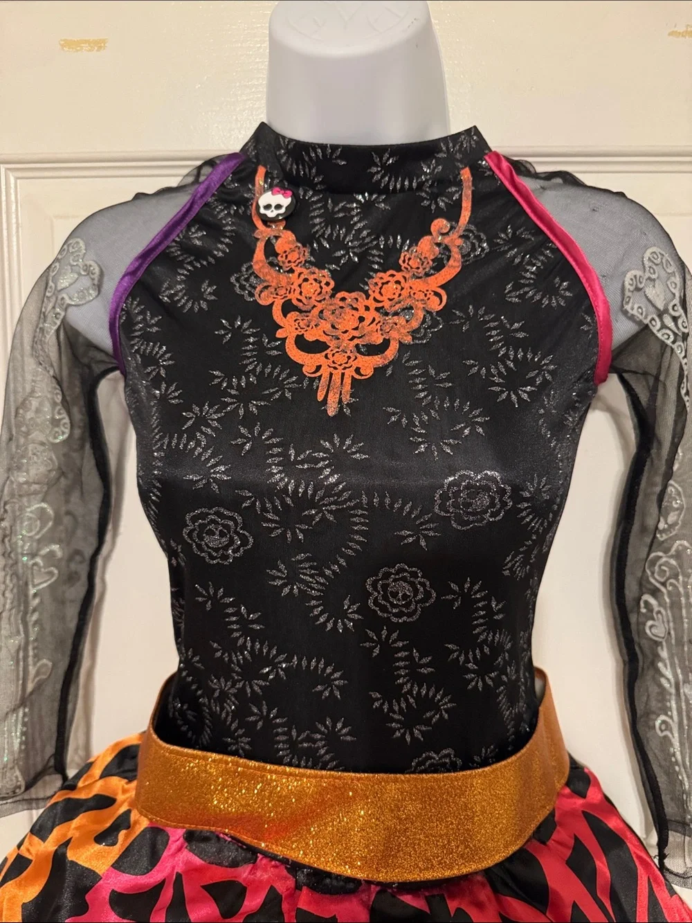 MONSTER HIGH SKELLITA Halloween Costume child size Medium (8-10)